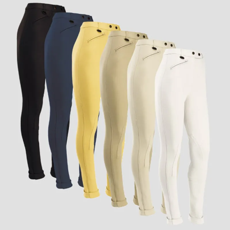 Equetech Junior Prima Jodhpurs Canary Yellow-1