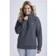 Mochara Ladies Half Zip Sweatshirt Charcoal Grey