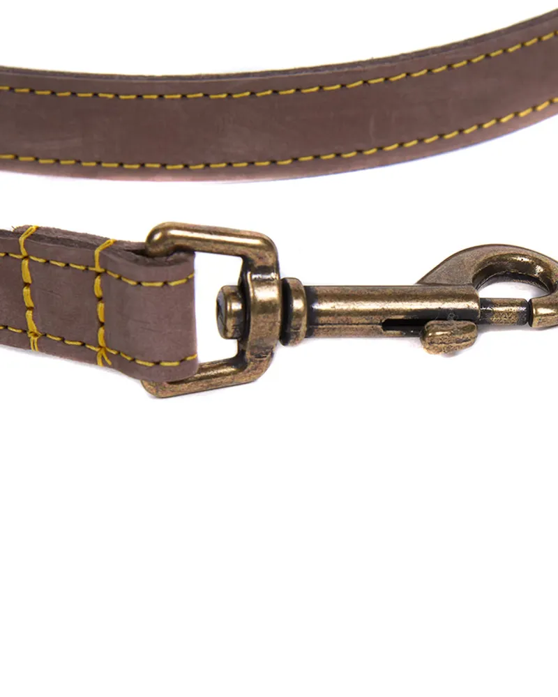 Barbour Leather Dog Lead Brown-2