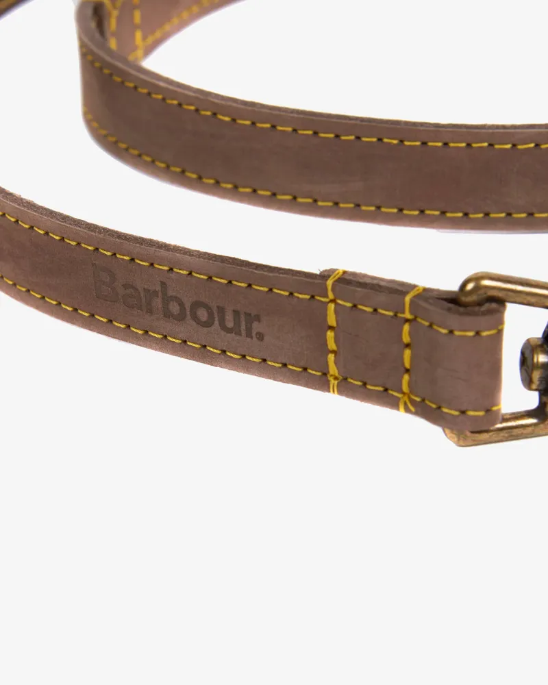 Barbour Leather Dog Lead Brown-1
