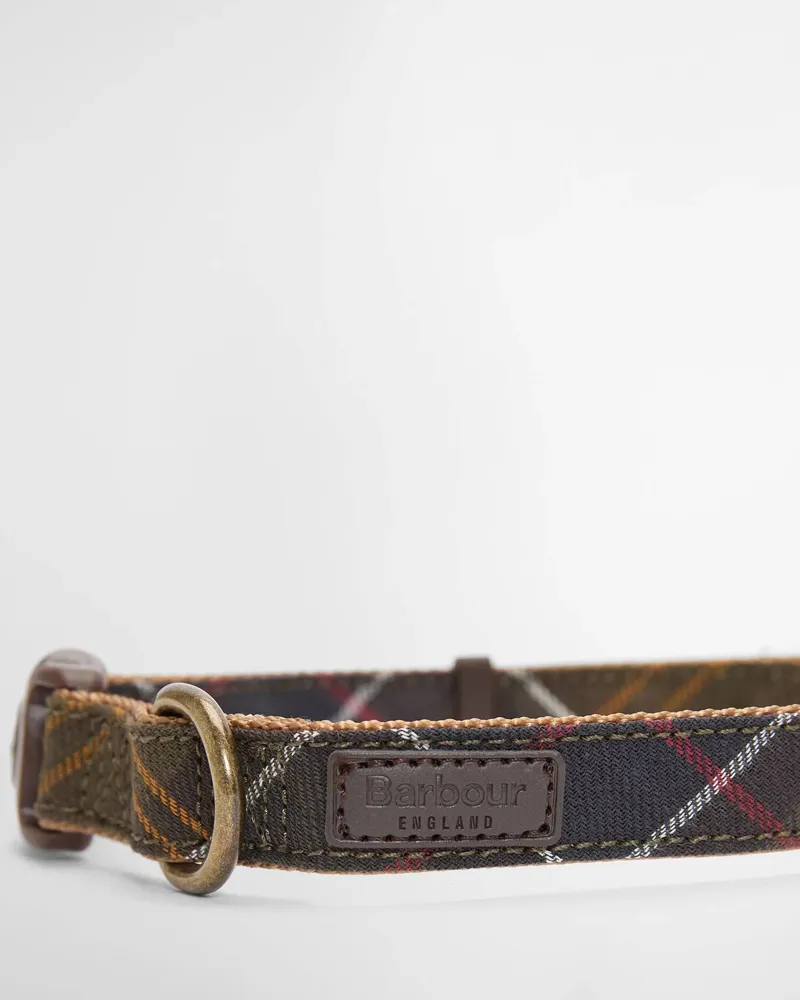 Barbour Tartan And Webbing Dog Collar Classic Tartan-2
