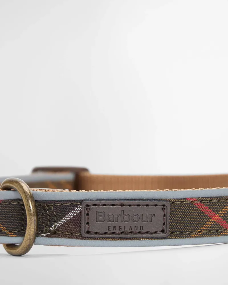 Barbour Reflective Tartan Dog Collar Classic Tartan-2