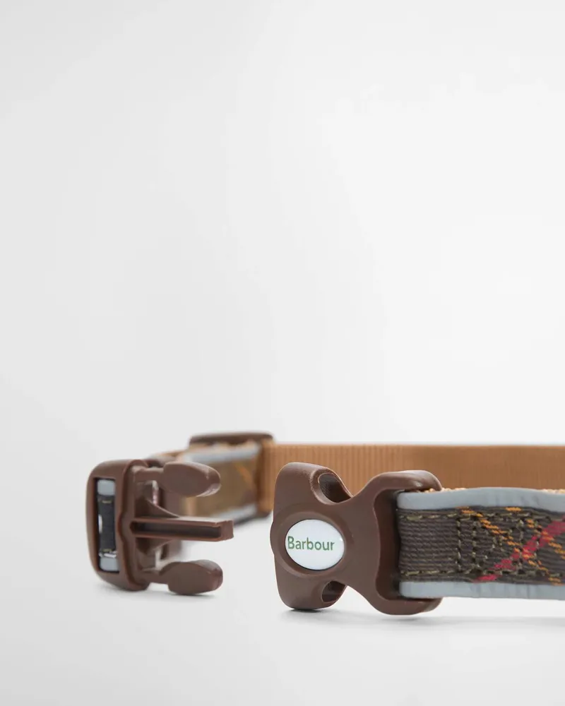 Barbour Reflective Tartan Dog Collar Classic Tartan-3