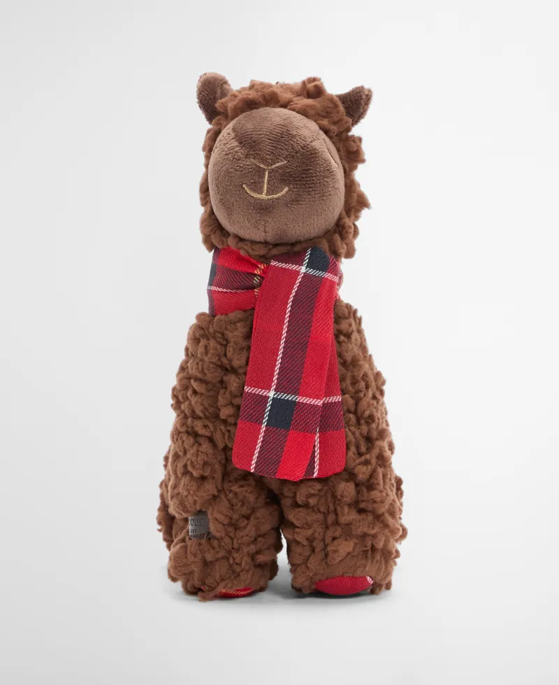 Barbour Llama Dog Toy Brown/Tartan