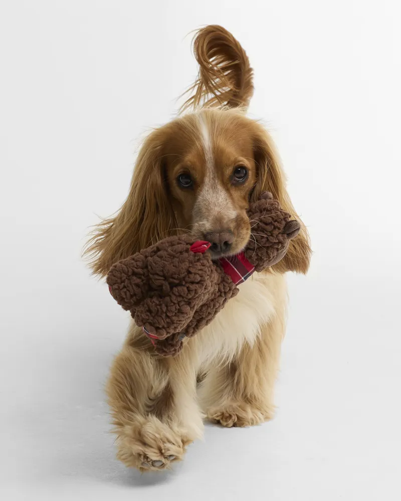 Barbour Llama Dog Toy Brown/Tartan-1