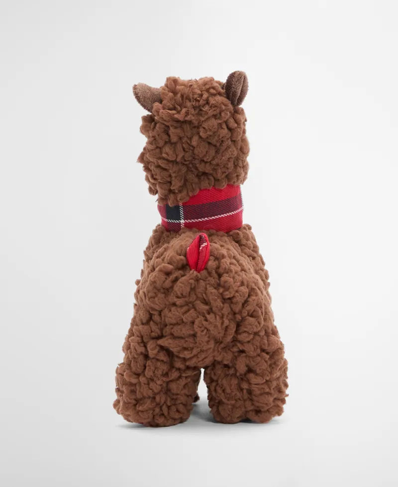 Barbour Llama Dog Toy Brown/Tartan-2