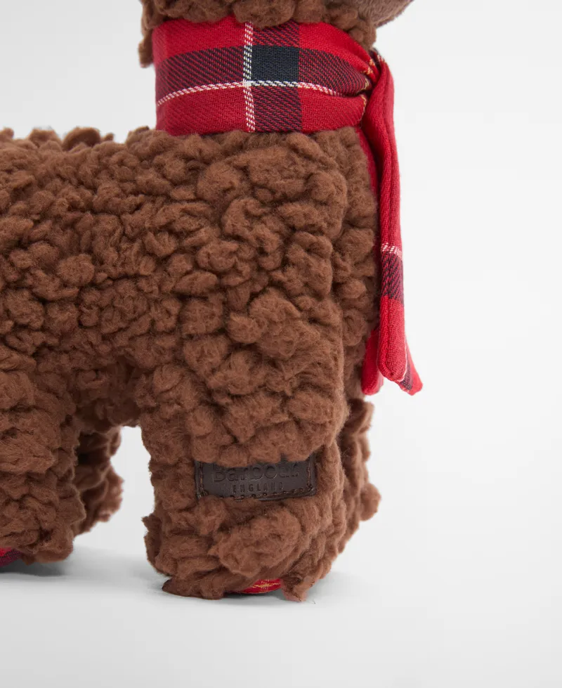 Barbour Llama Dog Toy Brown/Tartan-3