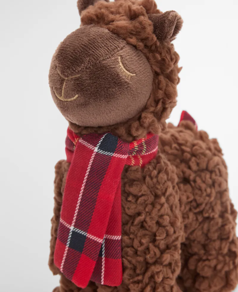Barbour Llama Dog Toy Brown/Tartan-4