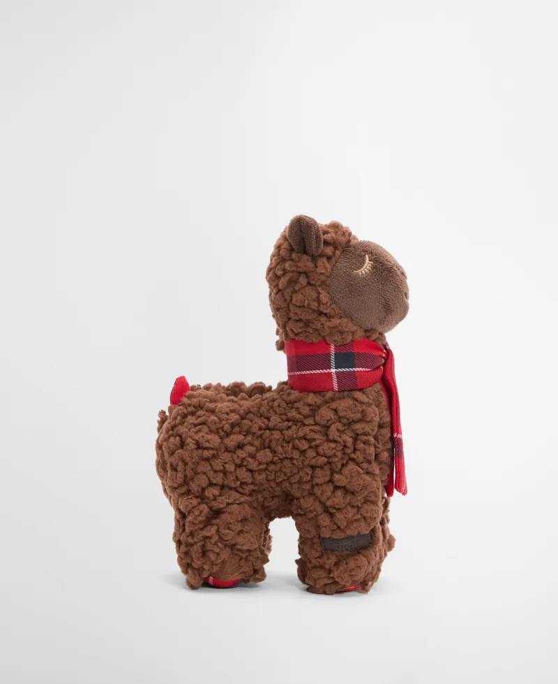 Barbour Llama Dog Toy Brown/Tartan-5