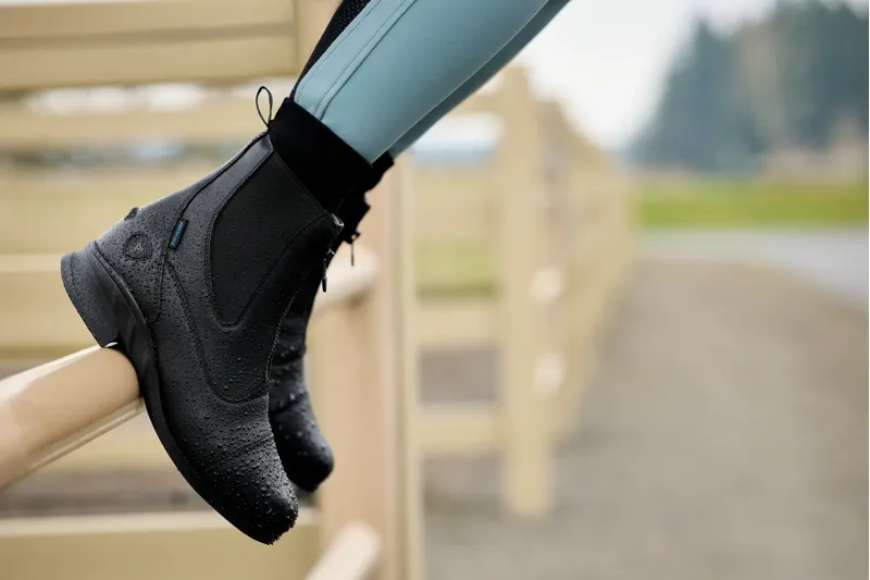 Ariat Ladies Heritage Zip Waterproof Paddock Boot Black-2