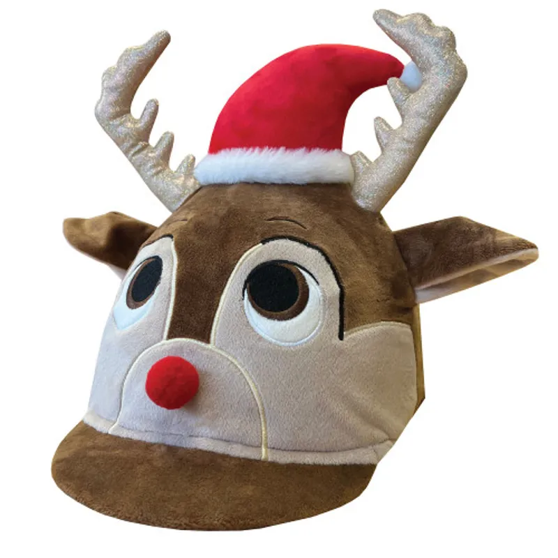 Equetech Childs Dazzle Christmas Reindeer Hat Silk Brown One Size-1