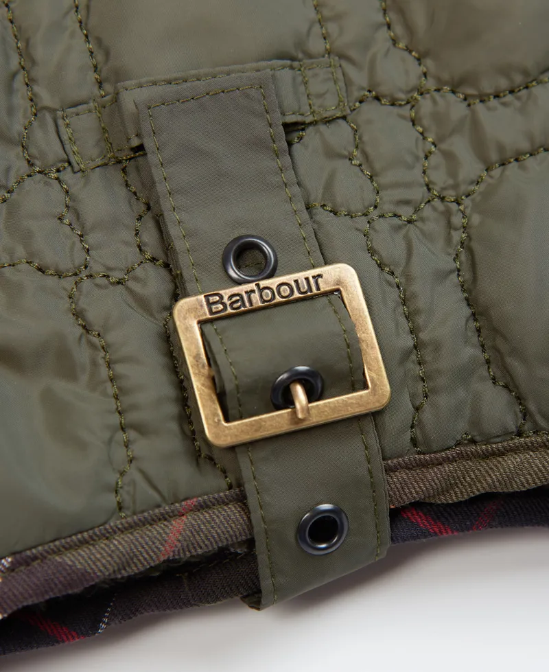 Barbour Dog Bone Quilted Dog Coat Dark Olive-6