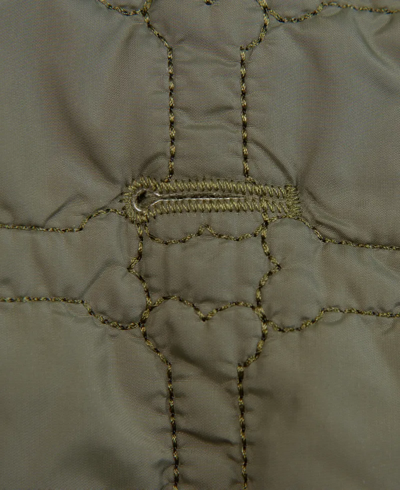 Barbour Dog Bone Quilted Dog Coat Dark Olive-7