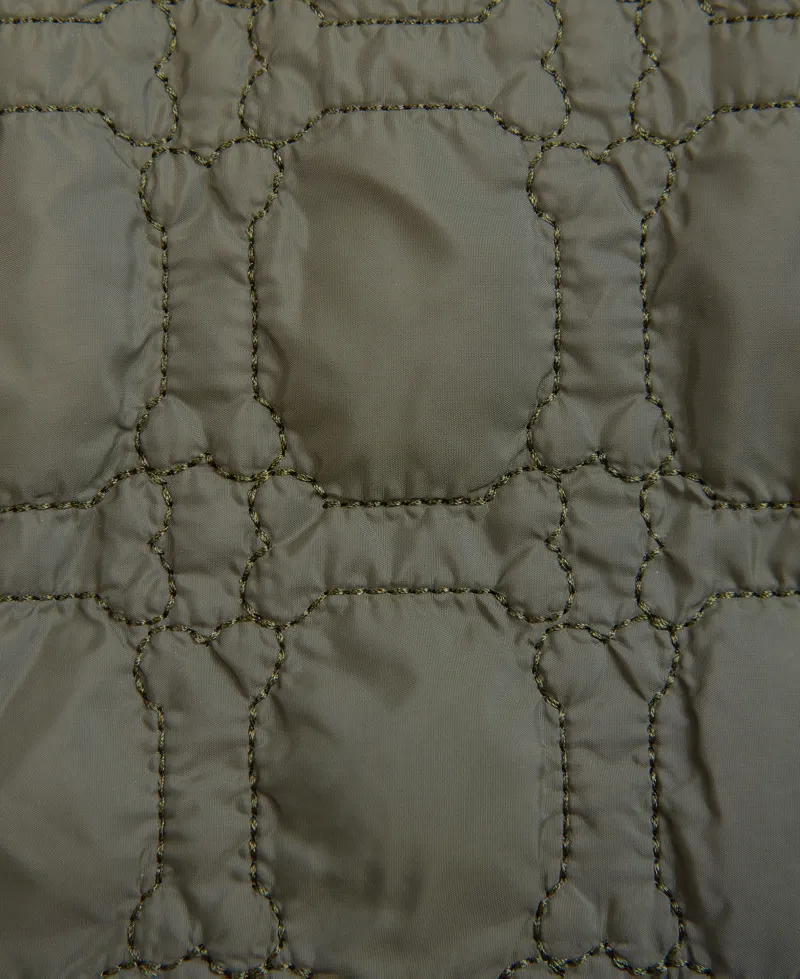 Barbour Dog Bone Quilted Dog Coat Dark Olive-8