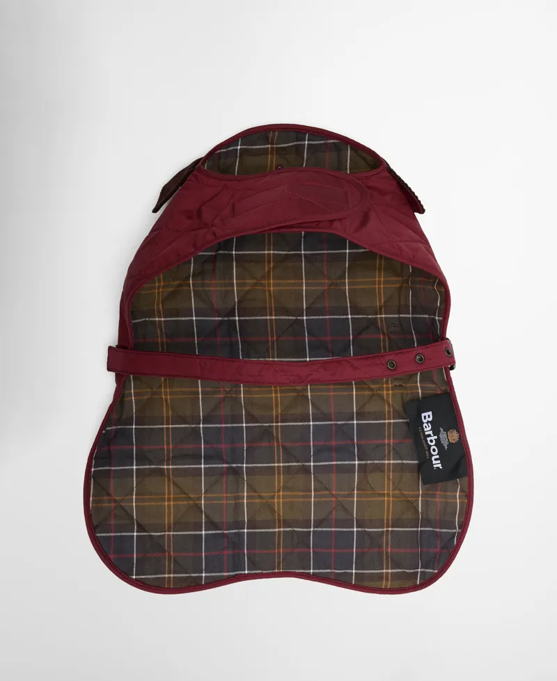 Barbour Quilted Dog Coat Rosewood-1