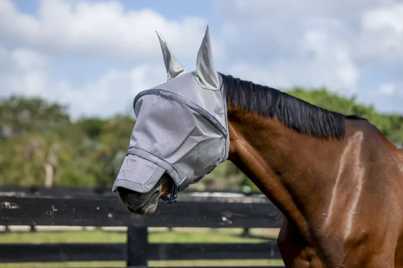 Rambo Flymask Silver/Titaniaum Grey/Silver-1