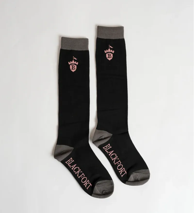 Blackfort Equestrian Socks Black/Blush