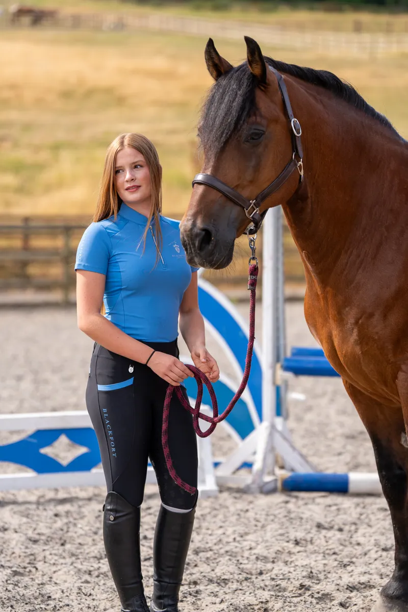 Blackfort Equestrian Cool Mesh Base Layer Short Sleeve Glacier-2