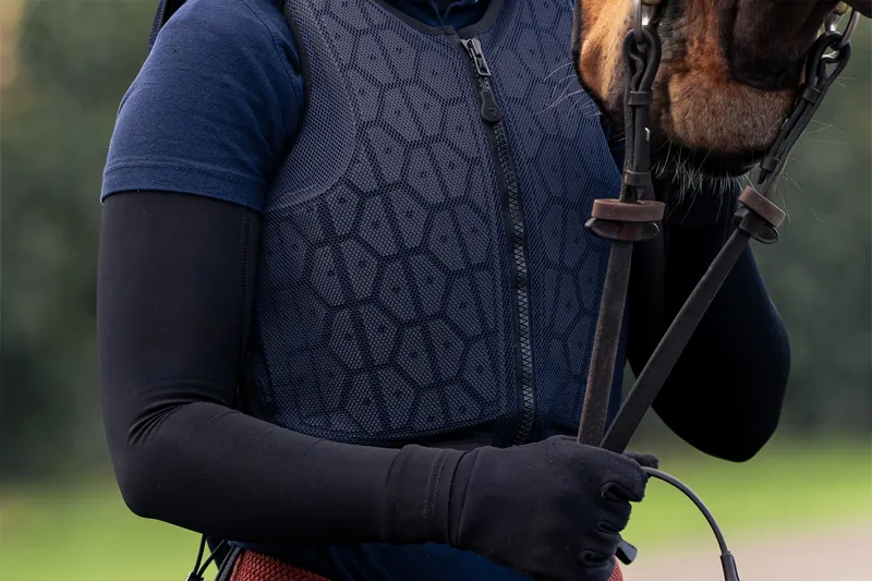 Racesafe HX3 Young Rider Standard Front Navy-7