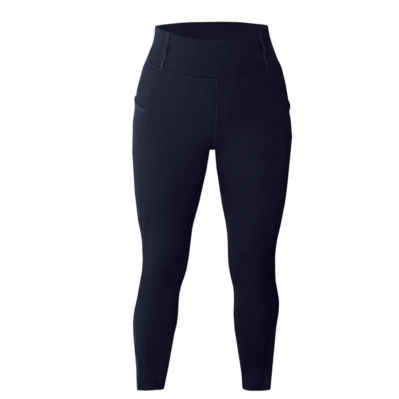 Equetech Ladies Luxe Thermal Winter Pull-On Breeches Navy-4