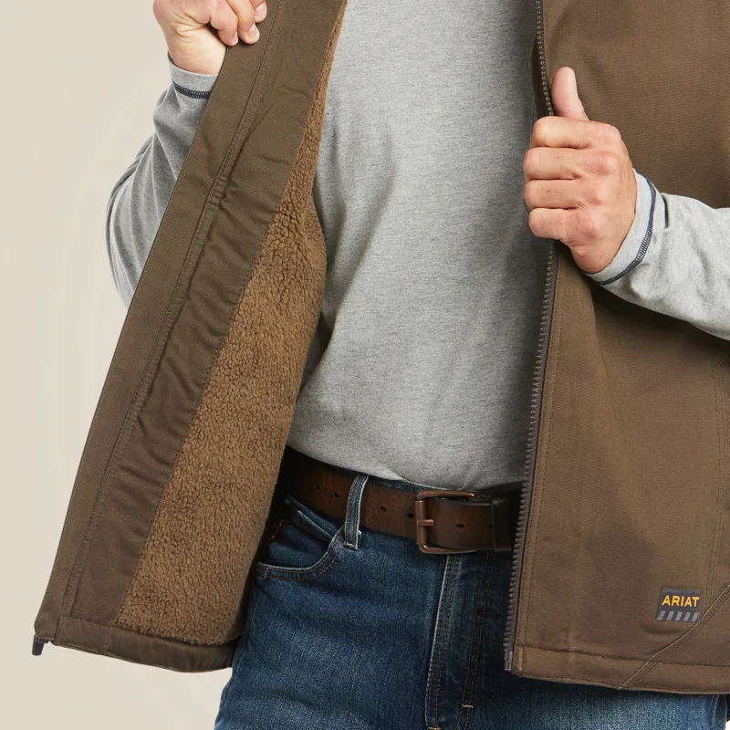 Ariat Mens Rebar DuraCanvas Vest Wren-5