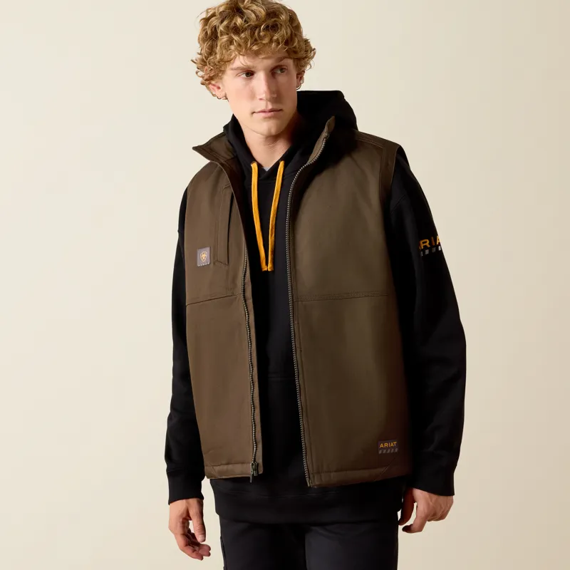 Ariat Mens Rebar DuraCanvas Vest Wren-2