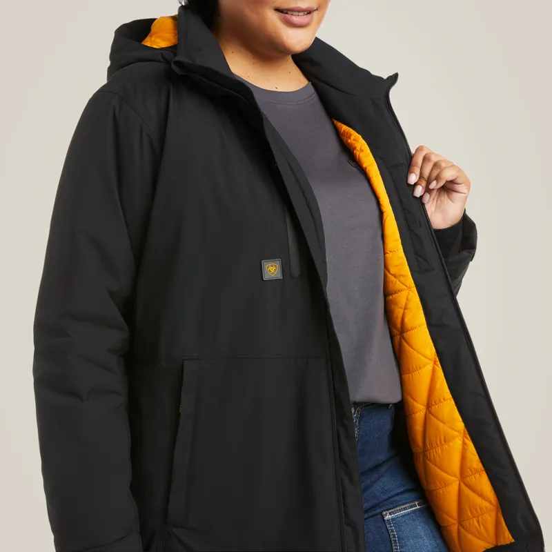 Ariat Ladies Rebar Storm Fighter 2.0 Waterproof Jacket Black-3