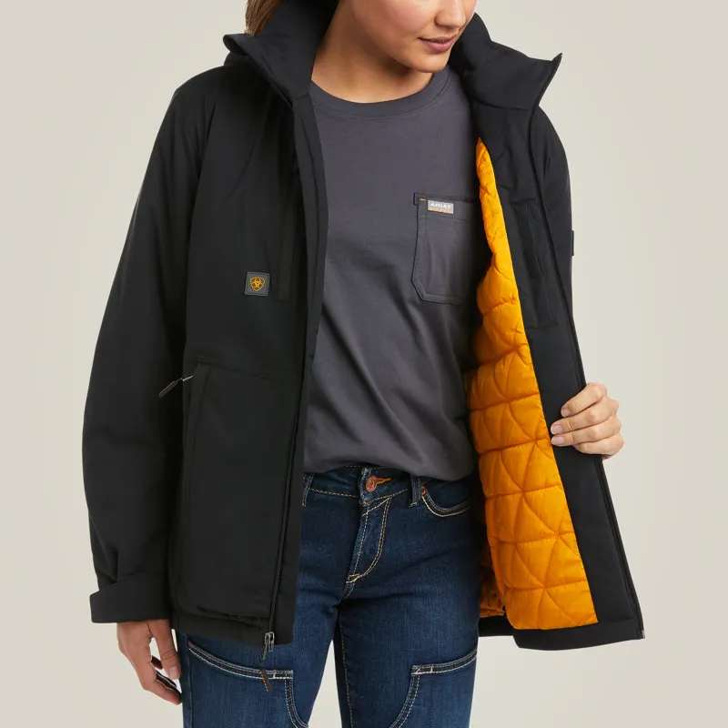 Ariat Ladies Rebar Storm Fighter 2.0 Waterproof Jacket Black
