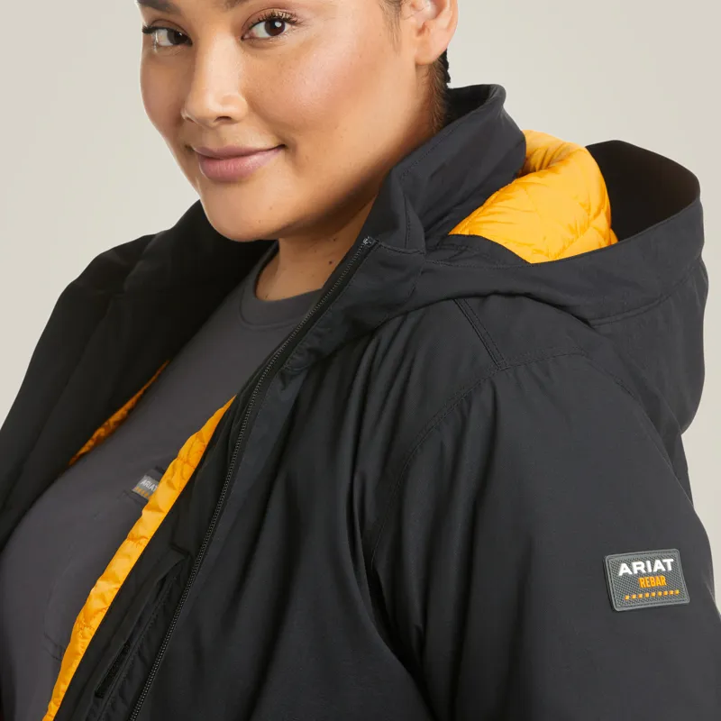 Ariat Ladies Rebar Storm Fighter 2.0 Waterproof Jacket Black-5