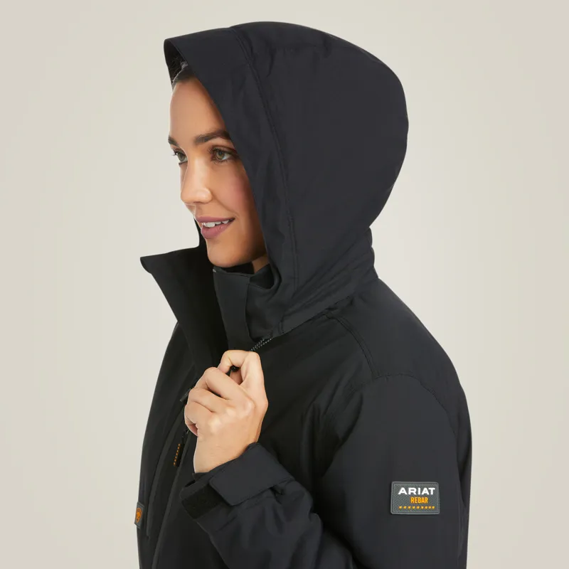 Ariat Ladies Rebar Storm Fighter 2.0 Waterproof Jacket Black-6
