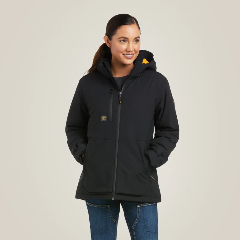 Ariat Ladies Rebar Storm Fighter 2.0 Waterproof Jacket Black-7