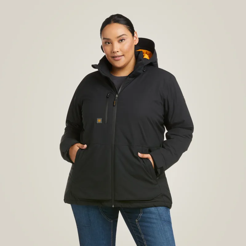 Ariat Ladies Rebar Storm Fighter 2.0 Waterproof Jacket Black-8