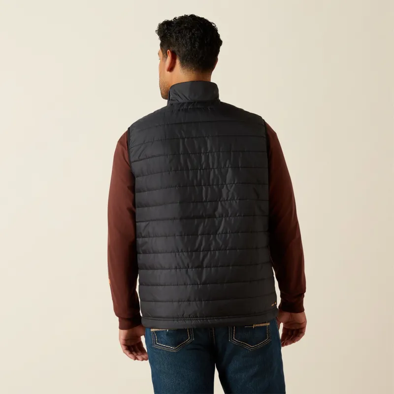Ariat Rebar Mens Cordura Ripstop Lightweight Insulated Vest Black-1