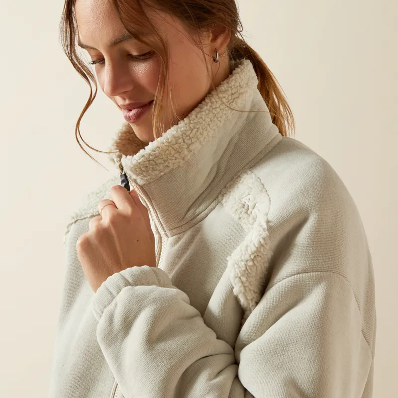 Ariat Ladies Lafayette Full Zip Full Zip Fleece Pelican