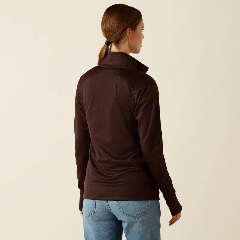 Ariat Ladies Team EQ 1/2 Zip Pullover Java-1