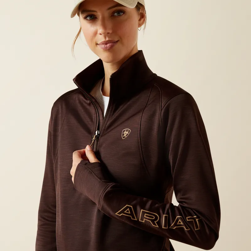 Ariat Ladies Team EQ 1/2 Zip Pullover Java