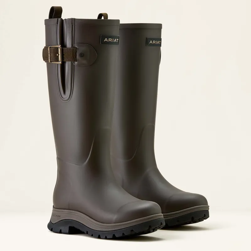 Ariat Ladies Woodstock Rubber Boot Bracken Brown