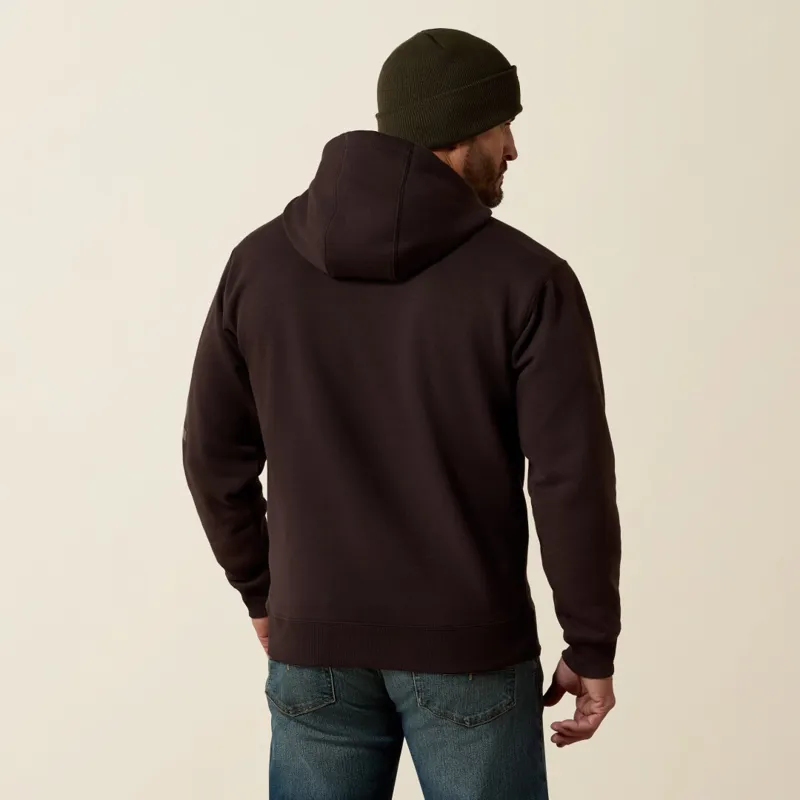Ariat Rebar Men's Lightweight Hoodie Licorice/Canteen-4
