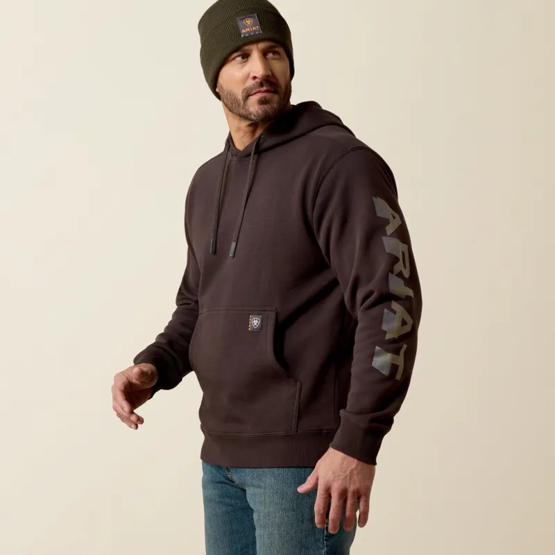 Ariat Rebar Men's Lightweight Hoodie Licorice/Canteen