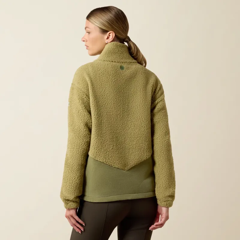 Ariat Womens Laviolette Full Zip Oil Green-1