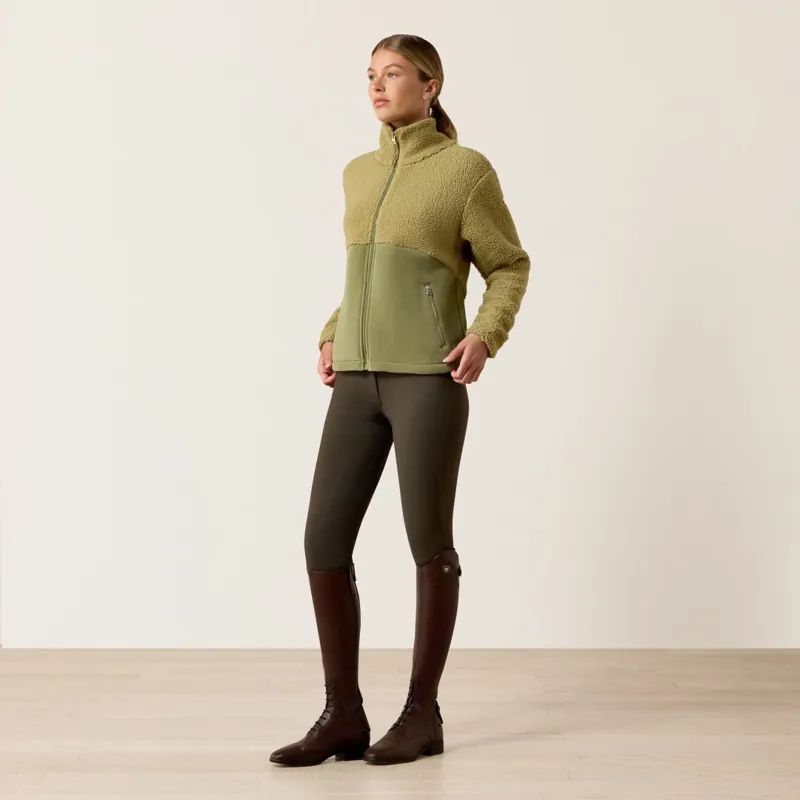 Ariat Womens Laviolette Full Zip Oil Green-3