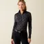Ariat Womens Lunaveil 1/2 Zip Base Layer Black French Link Print