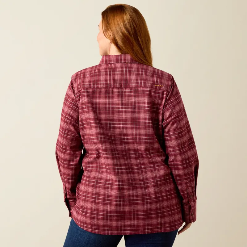 Ariat Rebar Women's Flannel Insulated Shirt Jacket Rain Drum-2