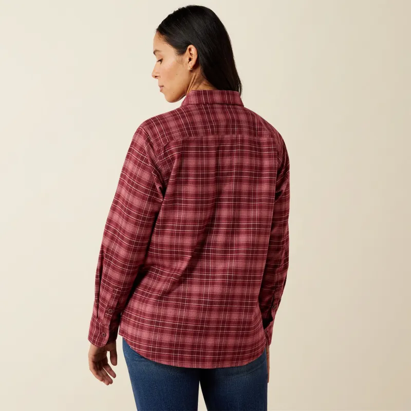 Ariat Rebar Women's Flannel Insulated Shirt Jacket Rain Drum-6