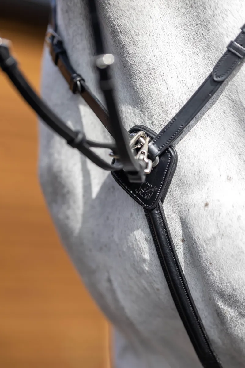 LeMieux Breastplate With Detachable Martingale And Girth Attachments Black