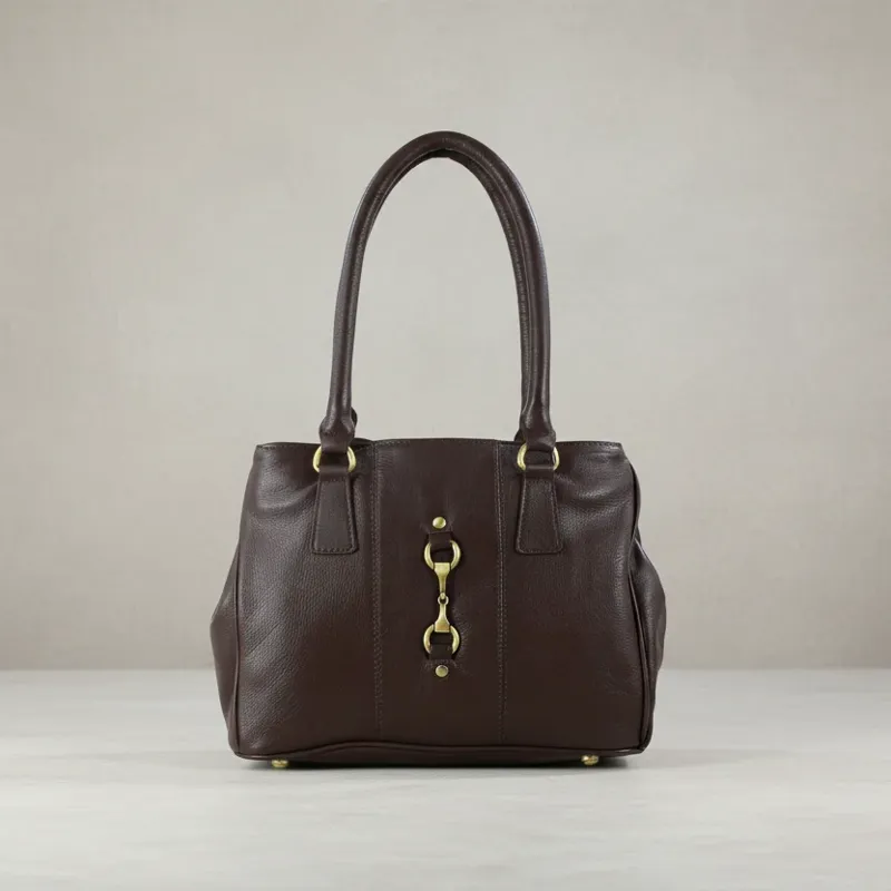 Grays Sadie Handbag With Snaffle Brown Leather-7