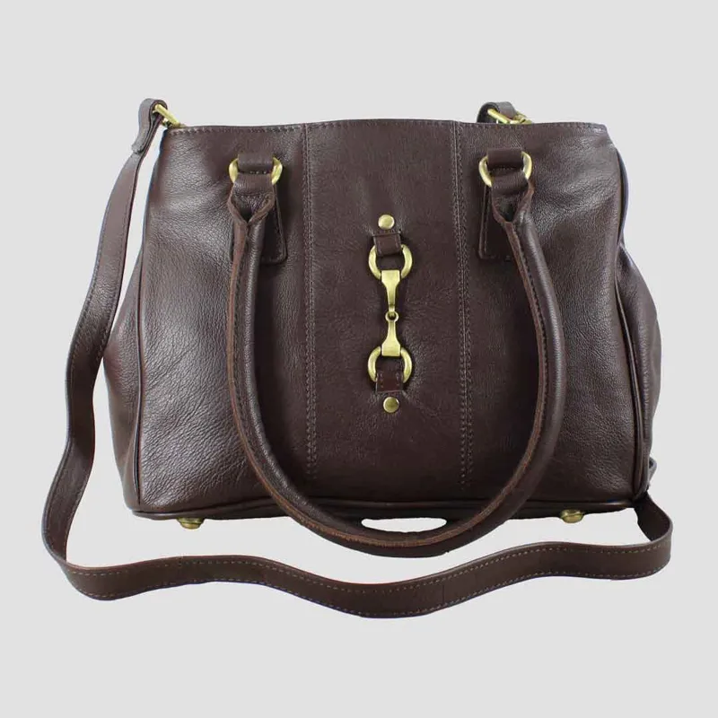 Grays Sadie Handbag With Snaffle Brown Leather-2