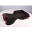 Gel-Eze Shaped Saddle Pad With Fleece Trim Black/Mocha