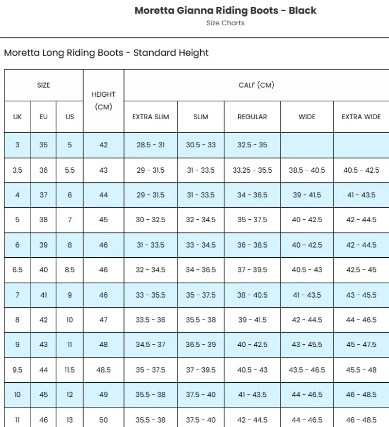 Shires Moretta Gianna Tall Riding Boots Standard/Regular Black-9