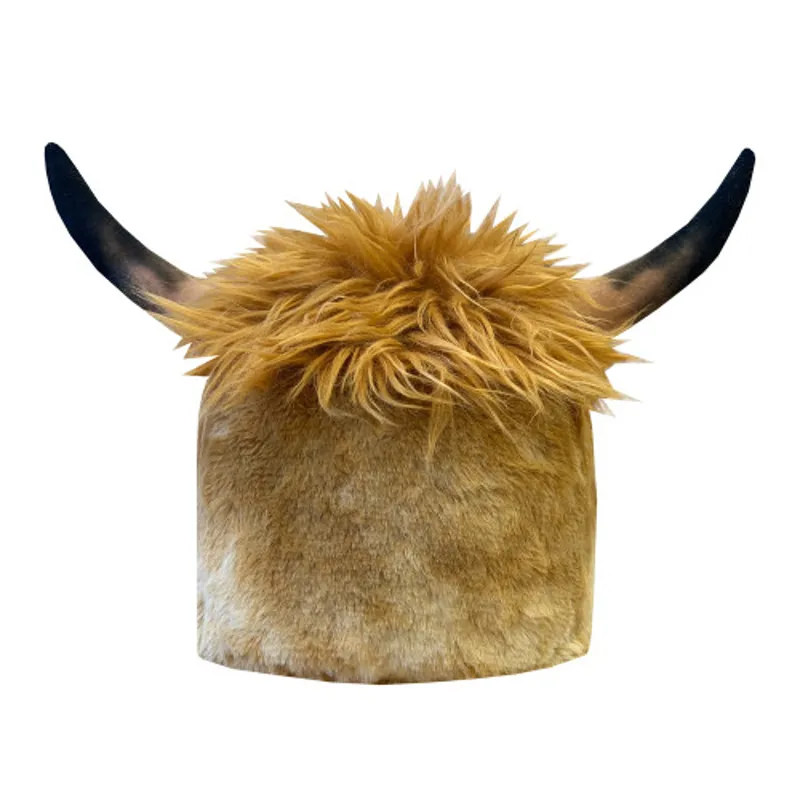 Equetech Heather Highland Cow Hat Silk-1